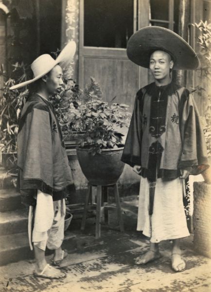 中国的官兵和长矛兵，Miako, 1896.
