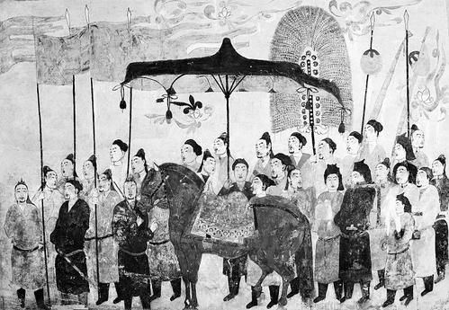 徐显秀墓中的《鞍马备行图》