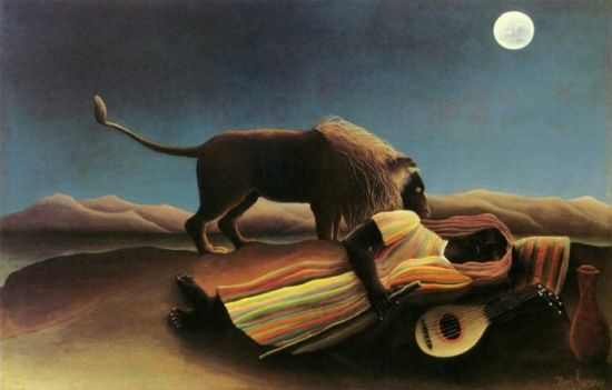 　　《沉睡的吉普赛人》