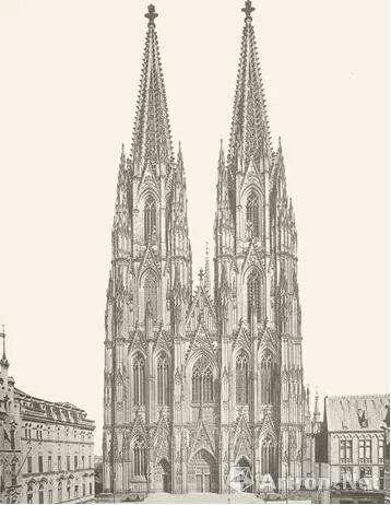1880年，科隆大教堂