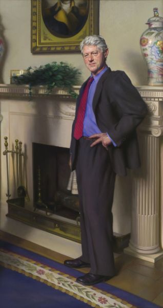 暗藏“彩蛋”的克林顿肖像画 