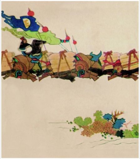 57版《三国演义》连环画《六出祁山》分册的封面