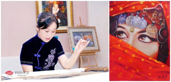 苏绣作品《凝神》 　　国家级非物质文化遗产项目(苏绣)代表性传承人 姚惠芬