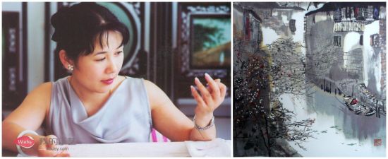 苏绣作品《水乡小品》 首届中国青年刺绣艺术家 姚惠琴 