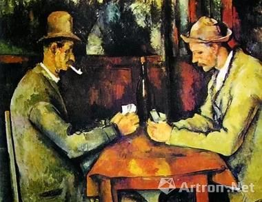 　　保罗·塞尚，《玩牌者》