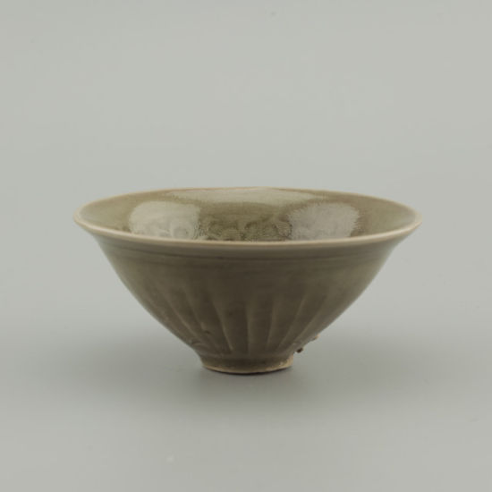 宋代耀州窑斗笠小盏