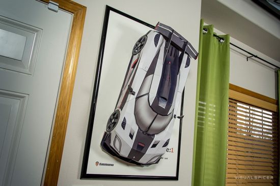 外国艺术家制作超跑纸模 惟妙惟肖