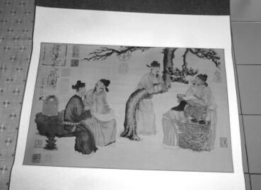 用珂罗版工艺复制的名字画。