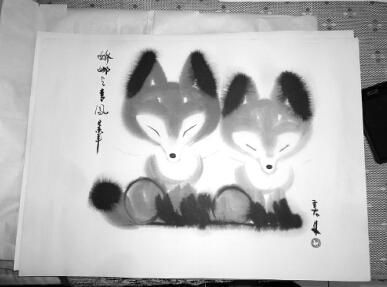 用珂罗版工艺复制的名字画。