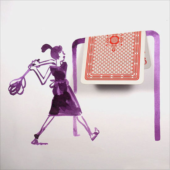 　　拍被子……扑克来冒充好嘛？