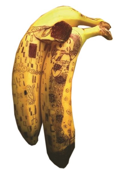 荷兰艺术家玩转香蕉创意作品 香蕉君终于扬眉吐气了