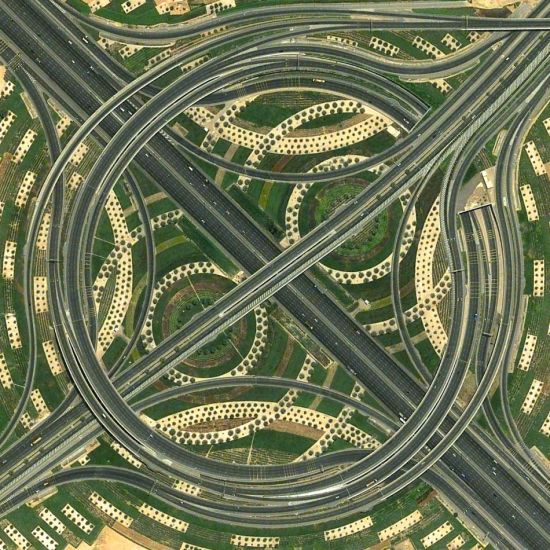 阿联酋迪拜的惠联普立交桥