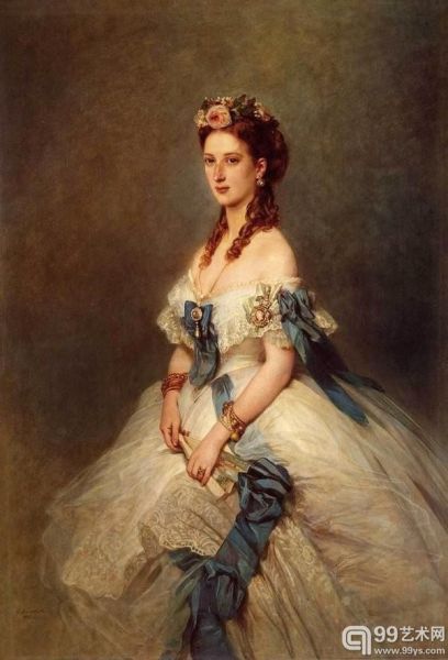 1864 弗朗兹·夏维尔·温特哈特绘制 威尔士王妃肖像