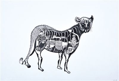 画家桃子作品。受访者供图