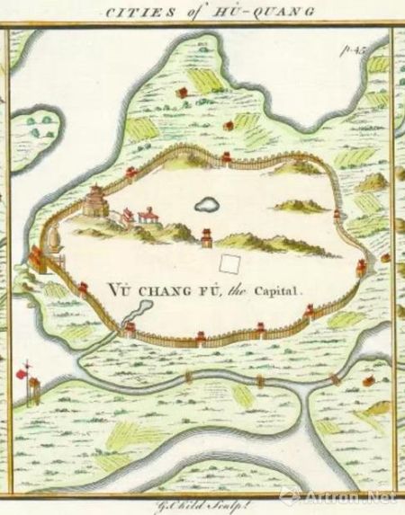 首幅西方人绘制的武昌地图亮相