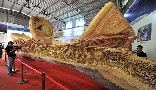 莆田木雕版《清明上河图》