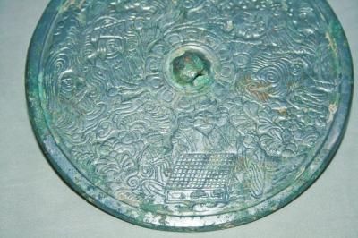 唐代对弈纹铜镜