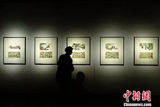图为第三届杭州中国画双年展。 李晨韵 摄