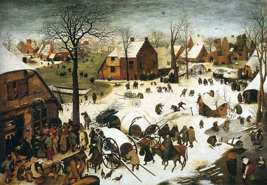 老彼得·勃鲁盖尔(Bruegel Pieter)《伯利恒的调查》(The census at bethlehem)