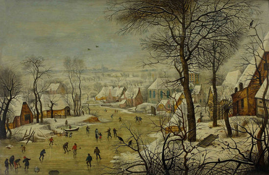 老彼得·勃鲁盖尔(Bruegel Pieter)《冬季风光》(Winter Landscape)