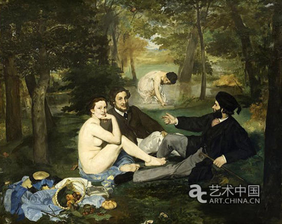 《草地上的午餐》 爱德华·马奈 1862年