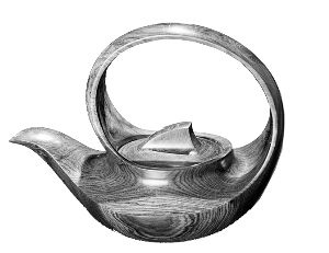 周凤炎制作的提梁壶曲壶。
