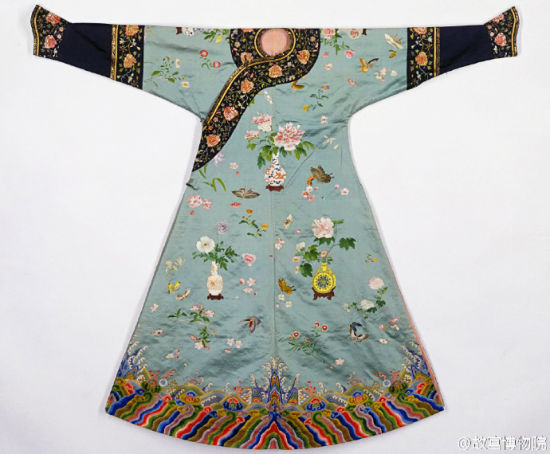 清代后妃冬衣棉袍