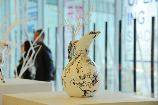 跨界艺术展进了商场