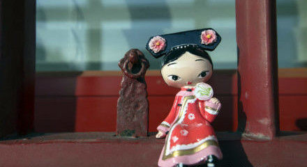 故宫Q版公仔照梦摆拍