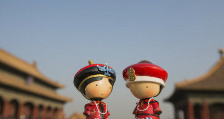 故宫Q版公仔照梦摆拍