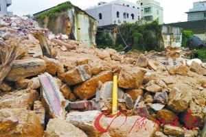 今年6月，炮楼被夷为平地。