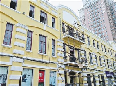 哈尔滨市巴拉斯旅馆遭遇违法施工