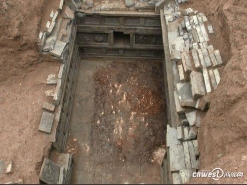 古墓墓室砖雕
