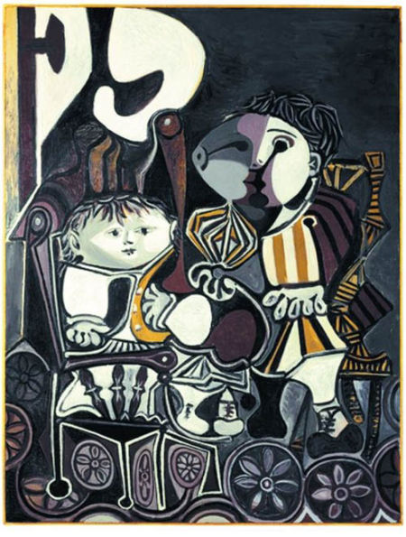 毕加索《两个小孩》