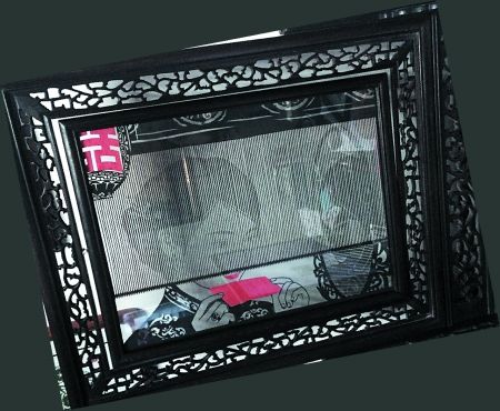 《新嫁娘》临摹作品 记者 王永娟 摄