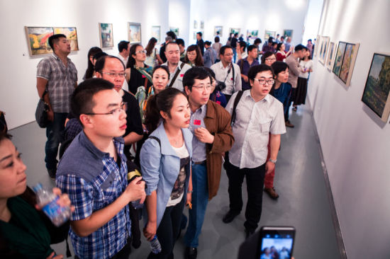 易英个展开幕式现场