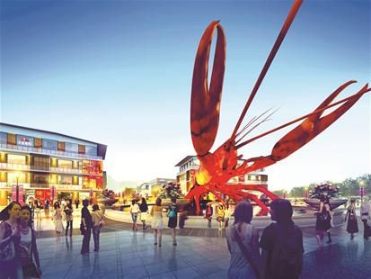 图为：雕塑效果图