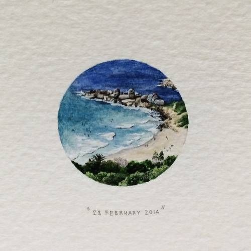 365天每天一幅微型画：南非女艺术家的自我挑战