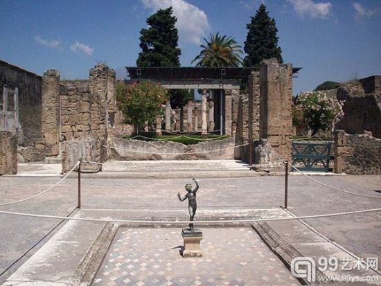 庞贝古城的农牧神庙（The House of the Faun at Pompeii.）