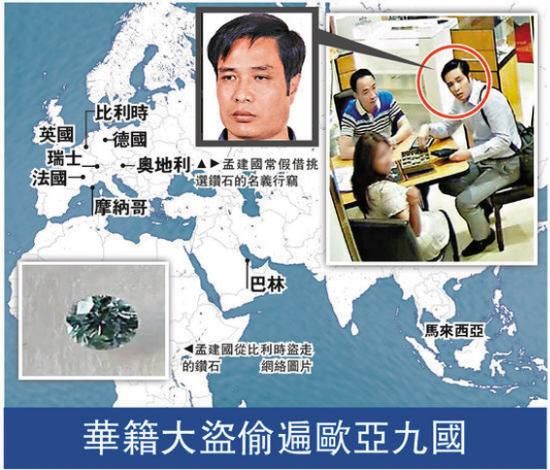 孟建国通常以挑珠宝的名义行窃