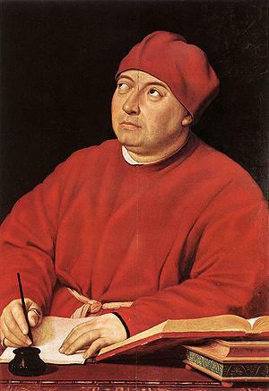 Cardinal Tommaso Inghirami，Raphael，1509. Oil on wood，91 cm × 61 cm (36 in × 24 in)（资料取自维基百科）