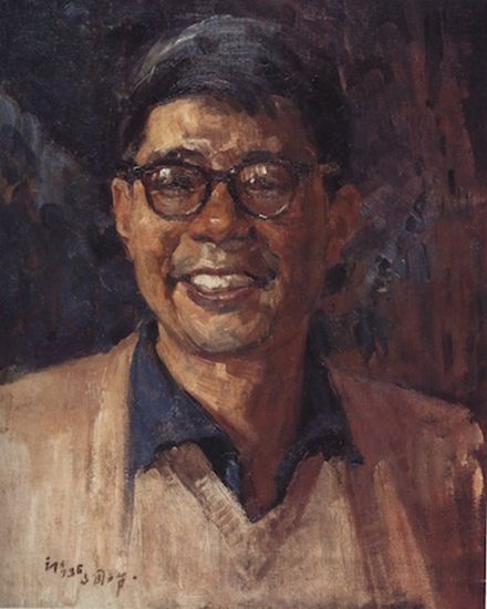 俞云阶1963年作《自画像》