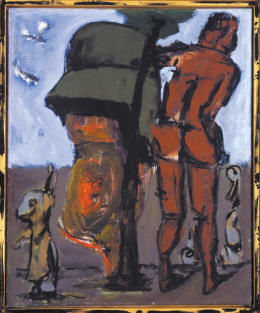 有学者认为，吕佩尔茨把政治、神话都当作是创作的动机，其实它们只是触发他提起画笔的诱因