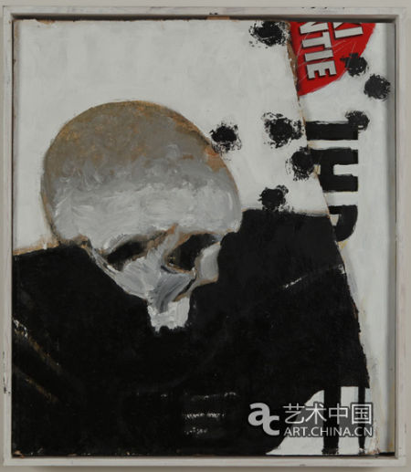 《黑夜的声音I》 76.5x67.5cm 木板／纸板油画 2008