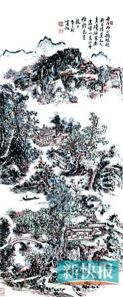 去年,黄宾虹92岁时创作的巨制《南高峰小景》曾拍出6267.5万元。