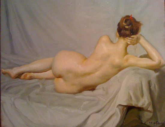 陈丹青《女人体-背影》