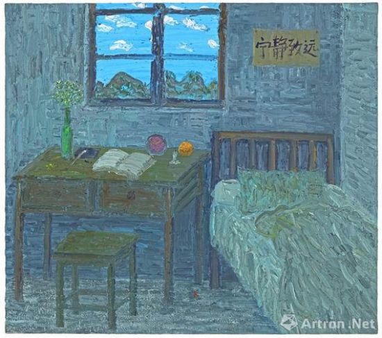 欧阳春《 陋室铭》 160×180cm 布面油彩 2012年