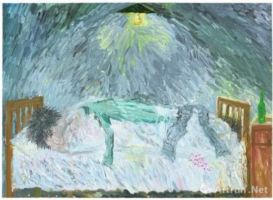 欧阳春《谢谢你的爱》 Thanks for your love 180×250 cm 布面油彩 Oil on canvas 2009年 