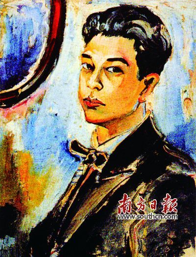 丁衍庸毕业作品《自画像》，东京艺术大学美术馆藏。