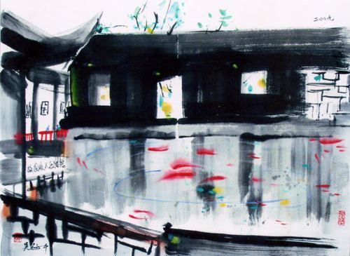 图2 《晚岁何处认乡关之二》 册页封面